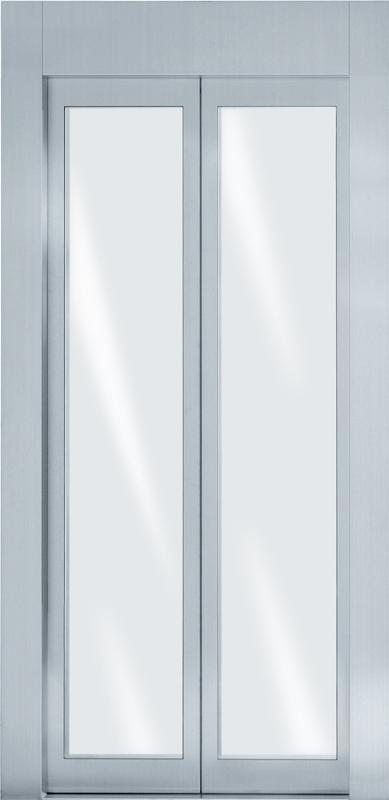 elevator glass doors